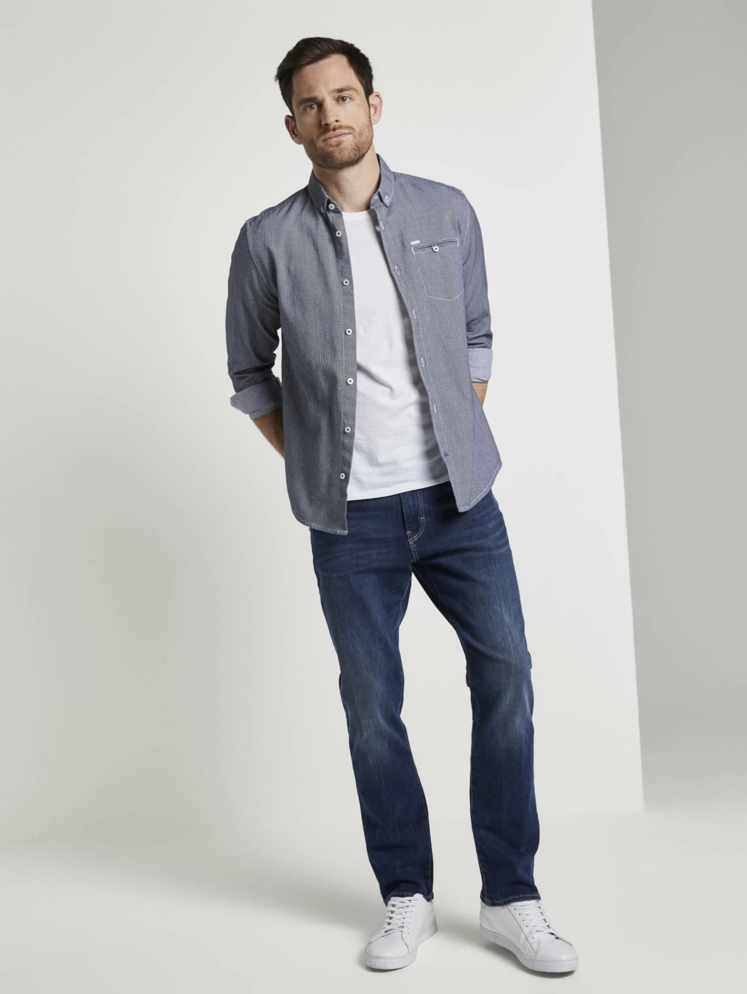 Tom Tailor Straight Leg Regular Jeans Marvin Mænd Ensian - Billede 5