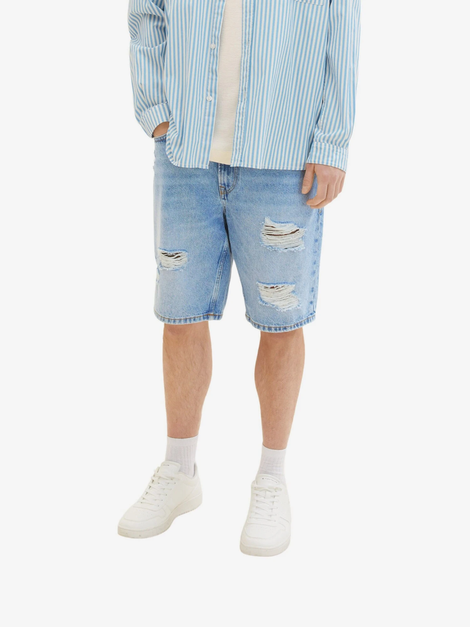 TOM TAILOR Denim Denimshorts Loosefit Jeans Mænd Blå - Billede 2