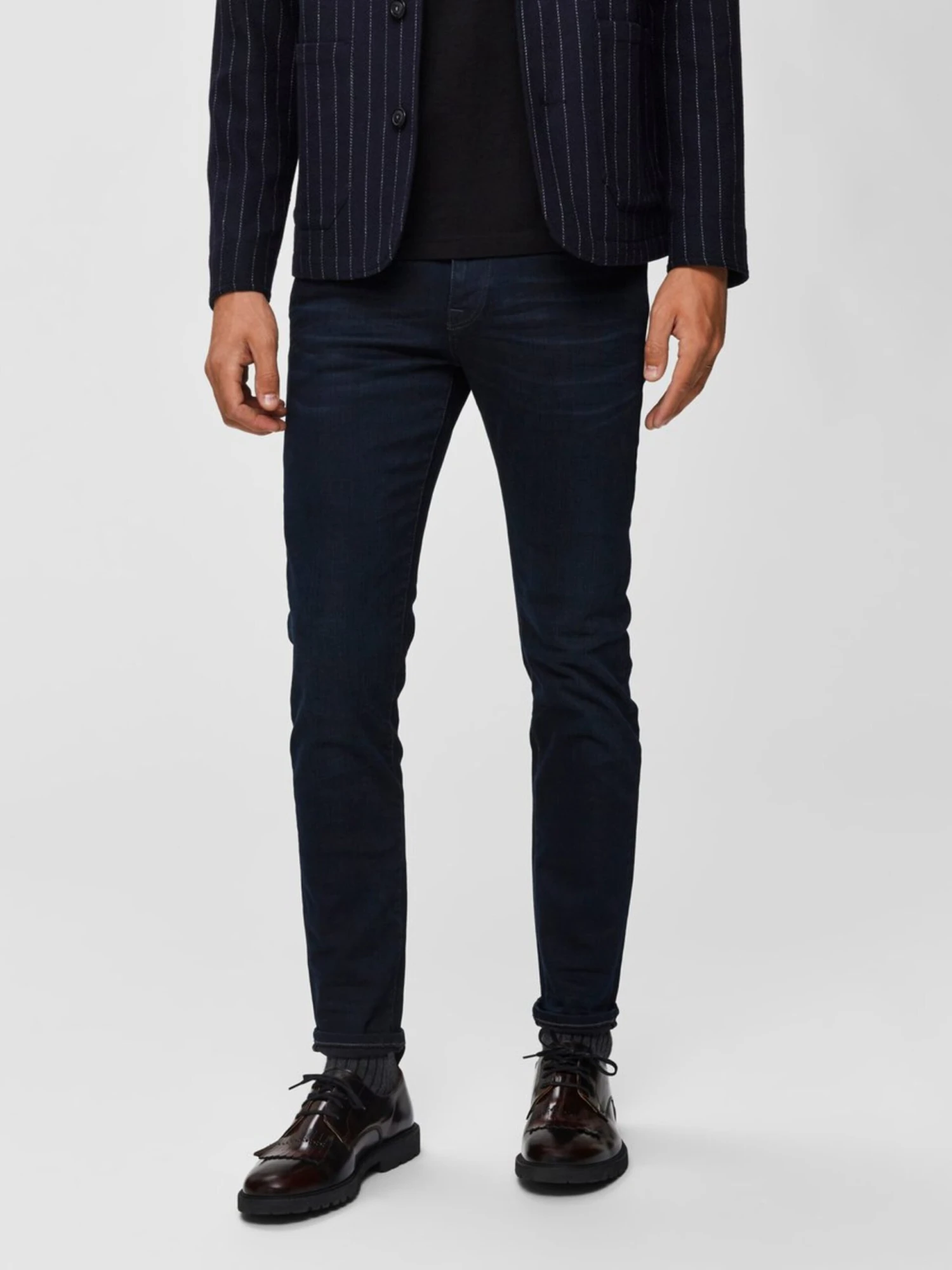 Selected Homme Slim Fit Slimfit Jeans Mænd Natblå - Billede 3