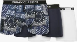 URBAN CLASSICS Underbukser Boksershorts Mænd Blå / Navy / Hvid