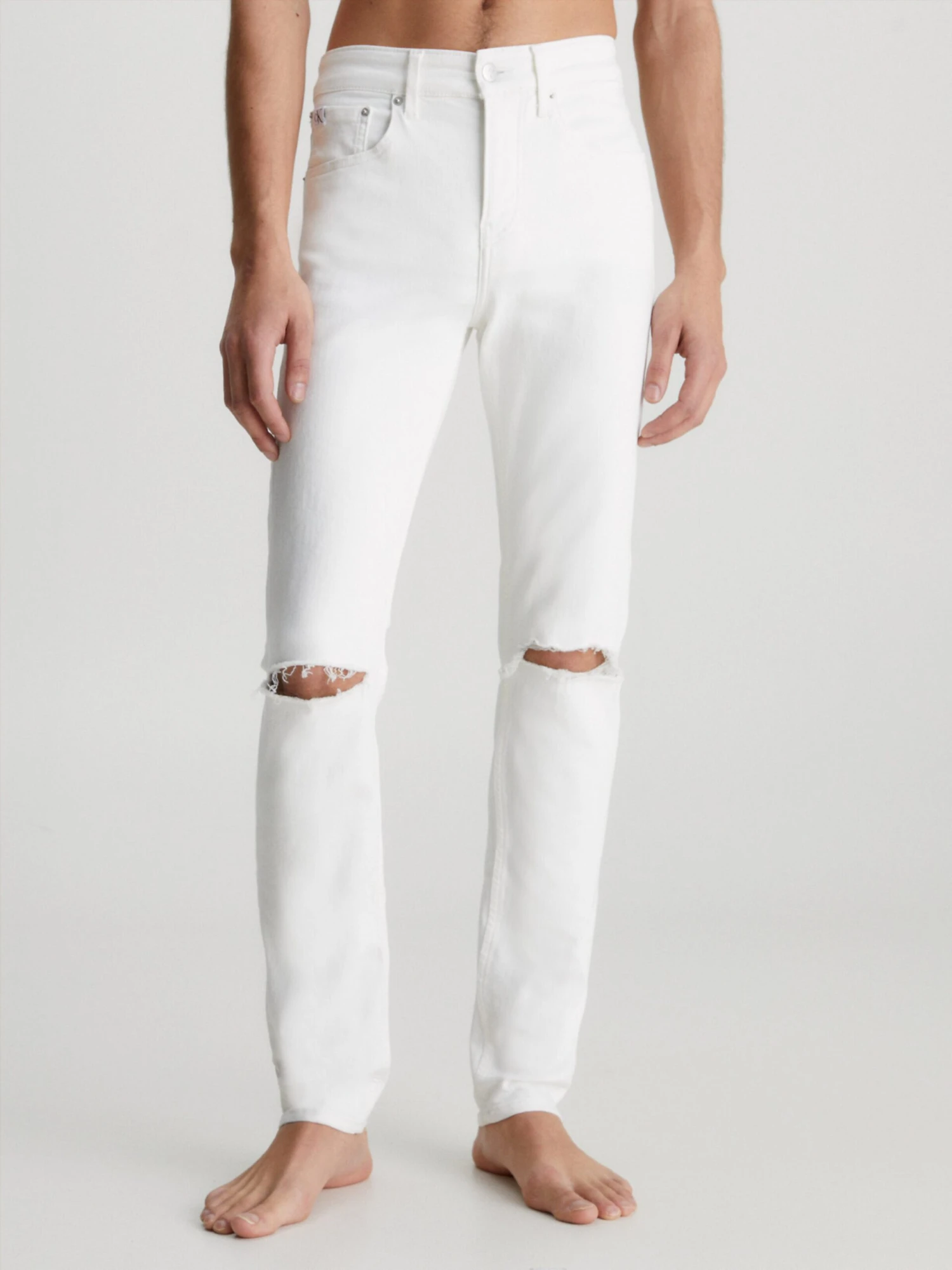 Calvin Klein Jeans Skinny Fit Skinny Jeans Mænd Hvid - Billede 2