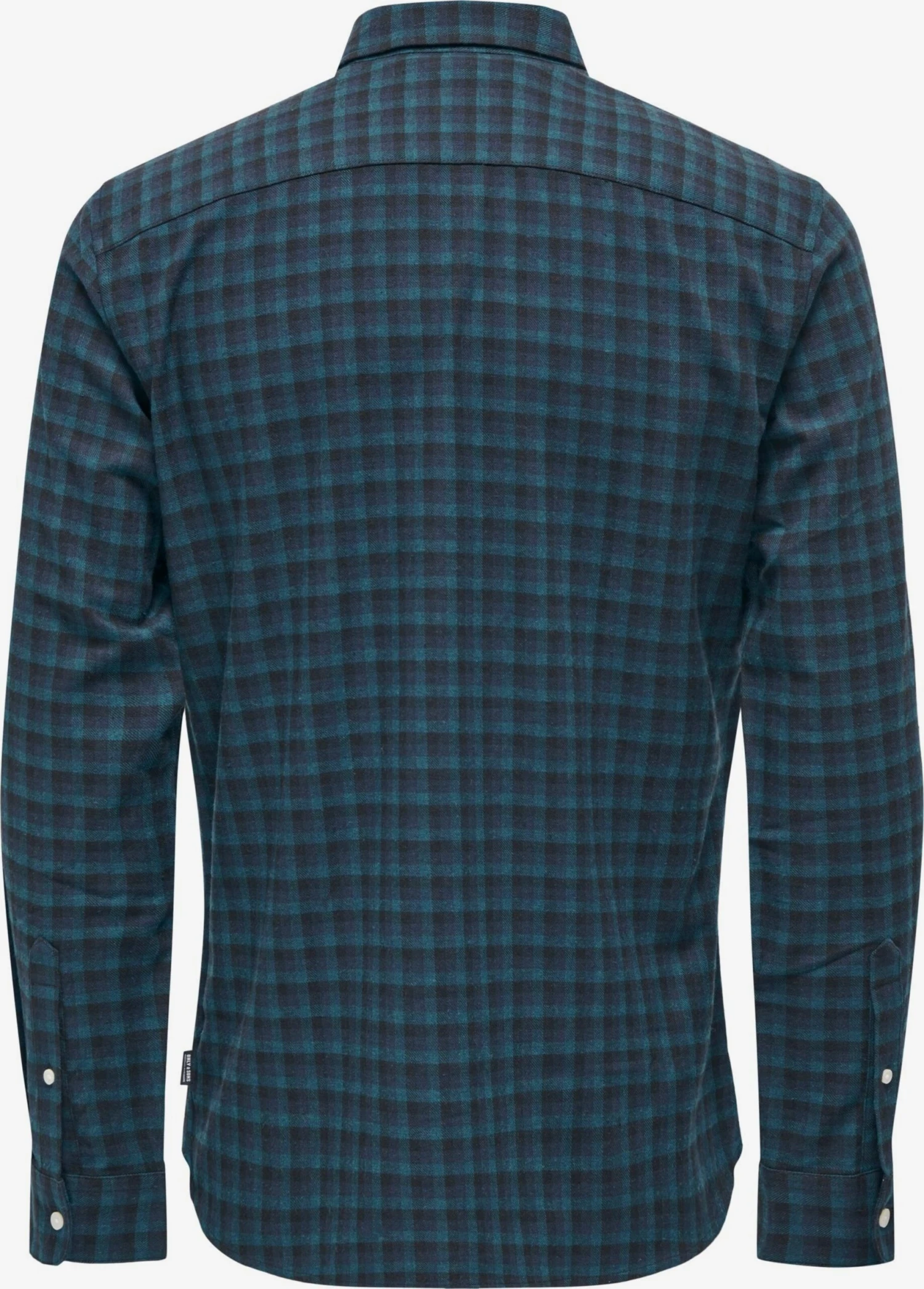 Only & Sons Ternede Skjorter Slim Fit Skjorte BEN Mænd Navy / Røgblå / Dueblå - Billede 2