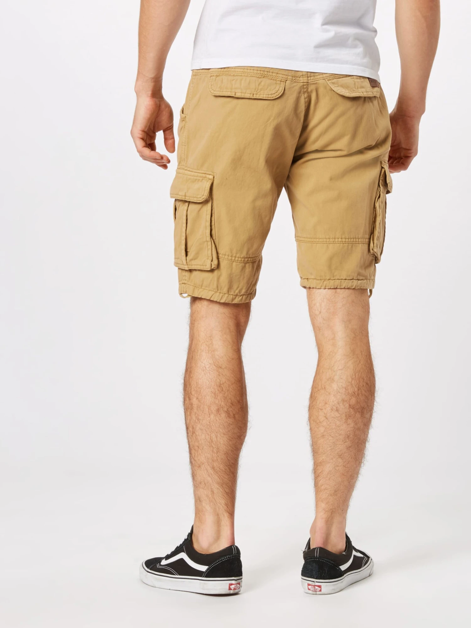 Indicode Jeans Cargoshorts Regular Cargobukser Monroe Mænd Sand - Billede 4