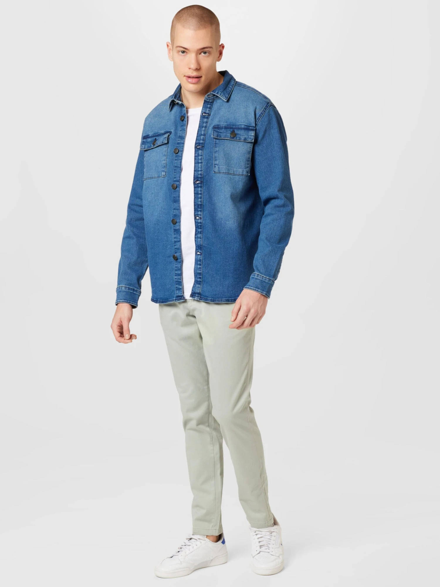 Only & Sons Denimskjorter Regular Fit Skjorte Camon Mænd Blå - Billede 5