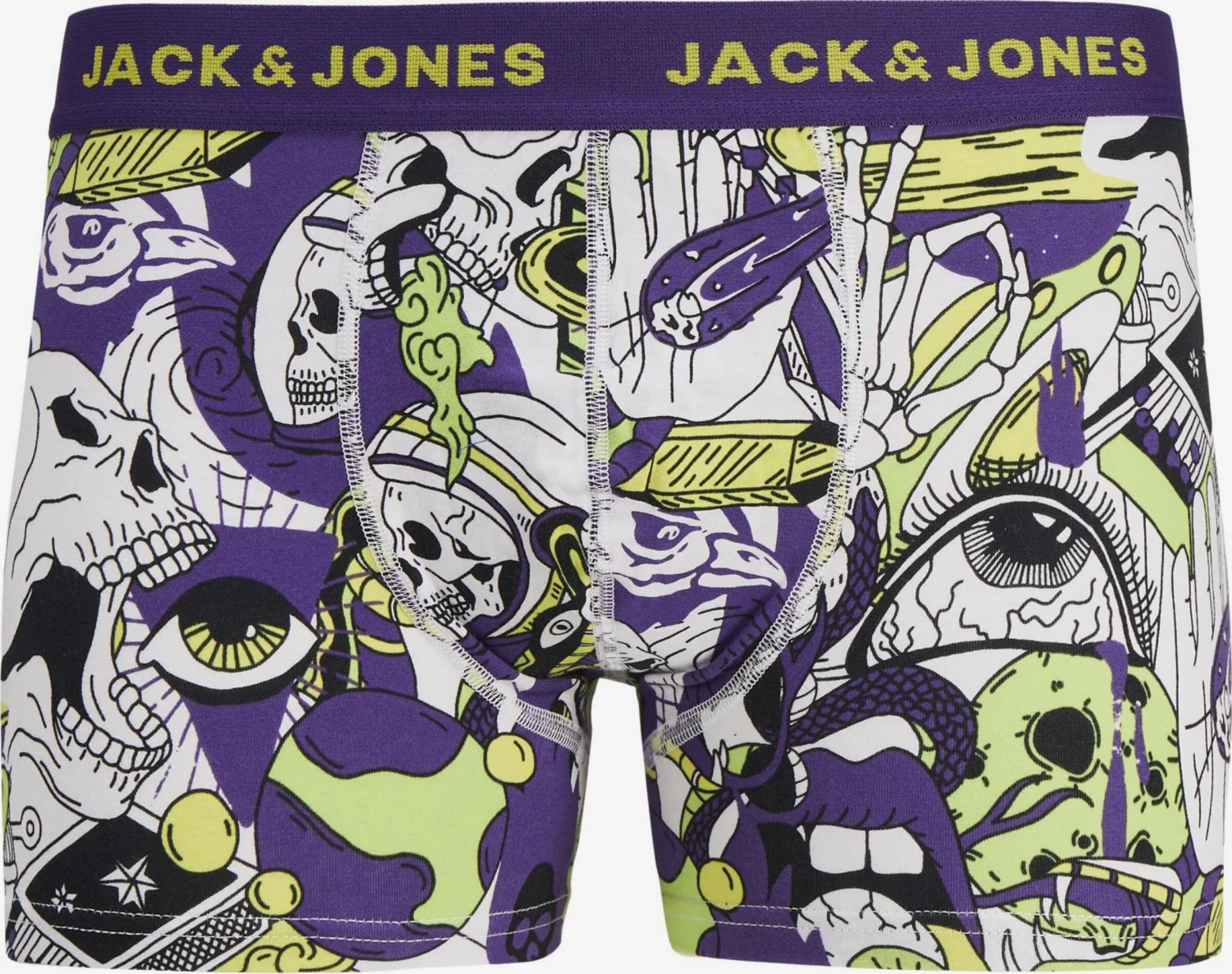 Jack & Jones Underbukser Boksershorts SPACE SKULL Mænd Himmelblå / Mørkegrå / Mørkelilla / Sort - Billede 3