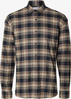 Selected Homme Ternede Skjorter Comfort Fit Skjorte Owen Mænd Cognac