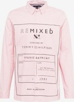 Casual Skjorter Regular Fit Skjorte Mænd Lyserød