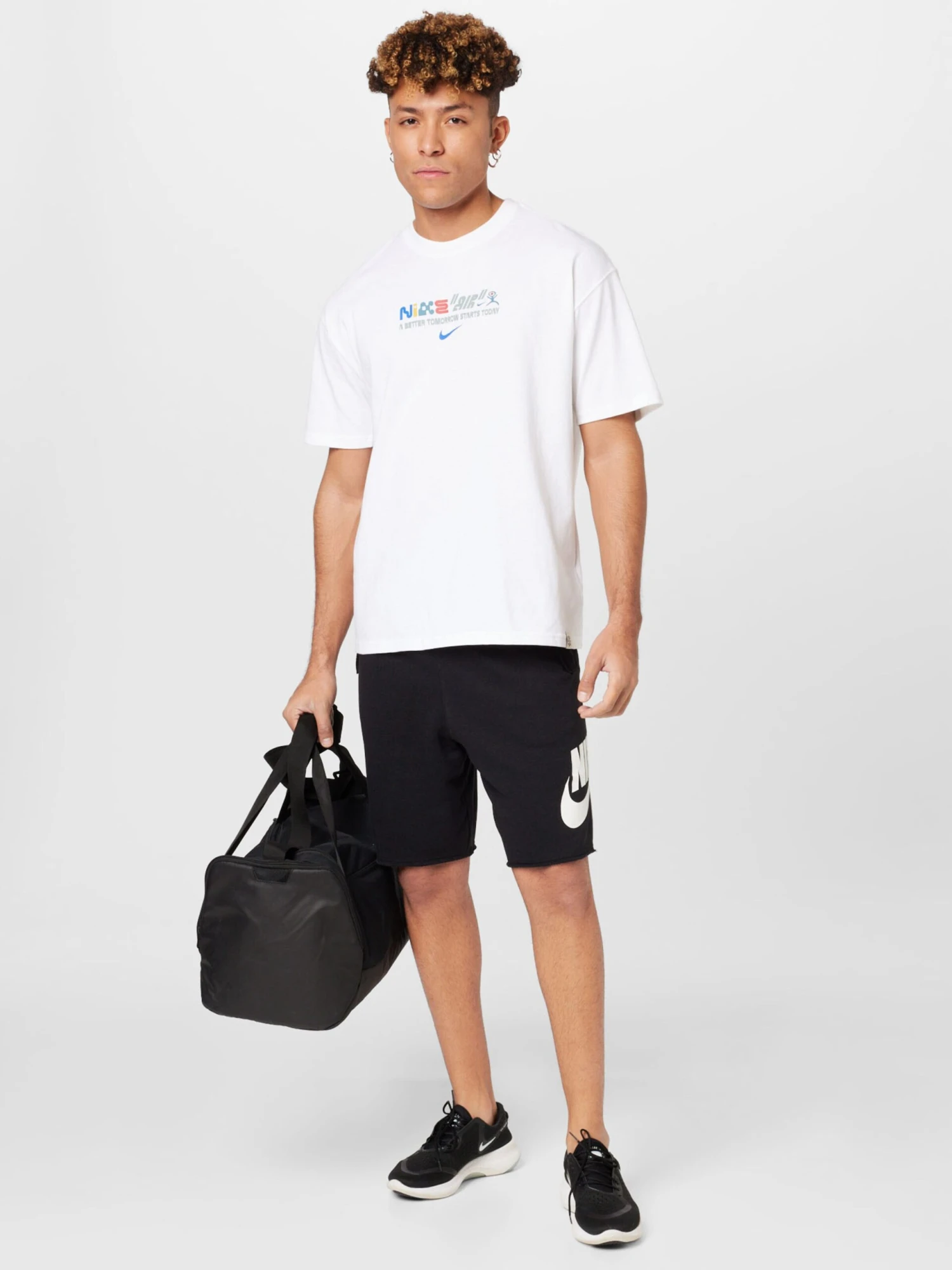 Nike Sportswear Træningsshorts Regular Bukser Club Alumini Mænd Sort - Billede 4