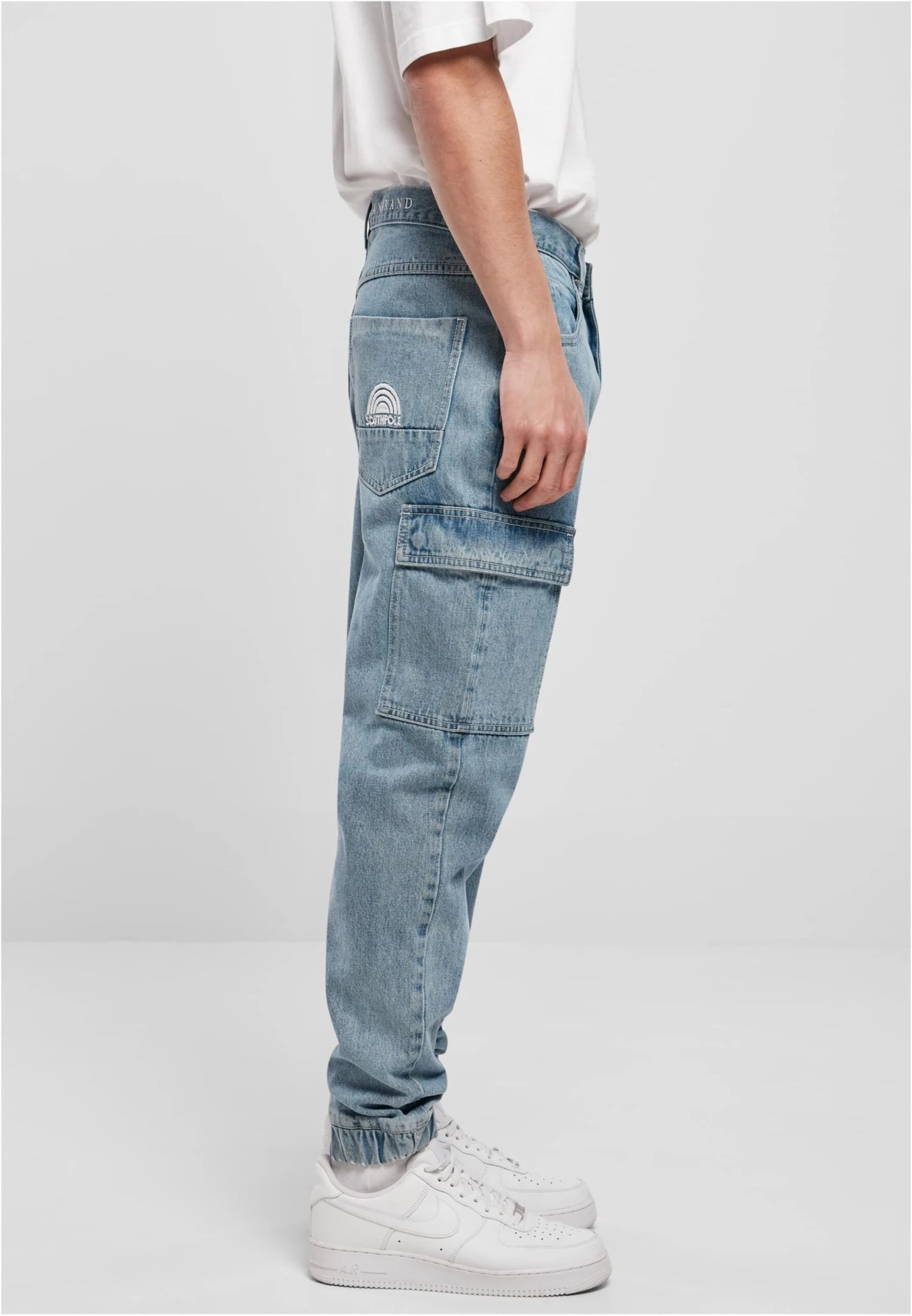 Southpole Tapered Leg Tapered Cargojeans Mænd Blå - Billede 6