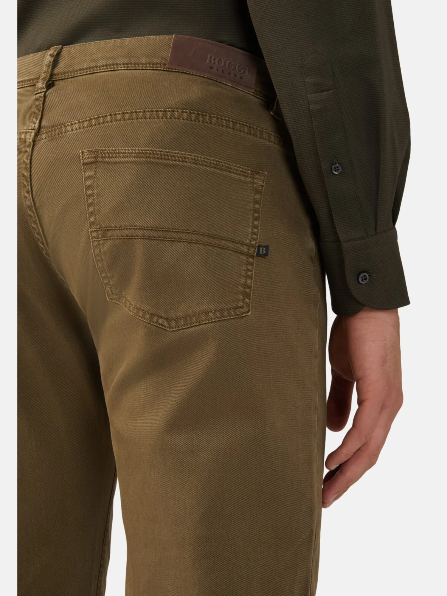 Straight Leg Regular Jeans Mænd Khaki - Billede 5