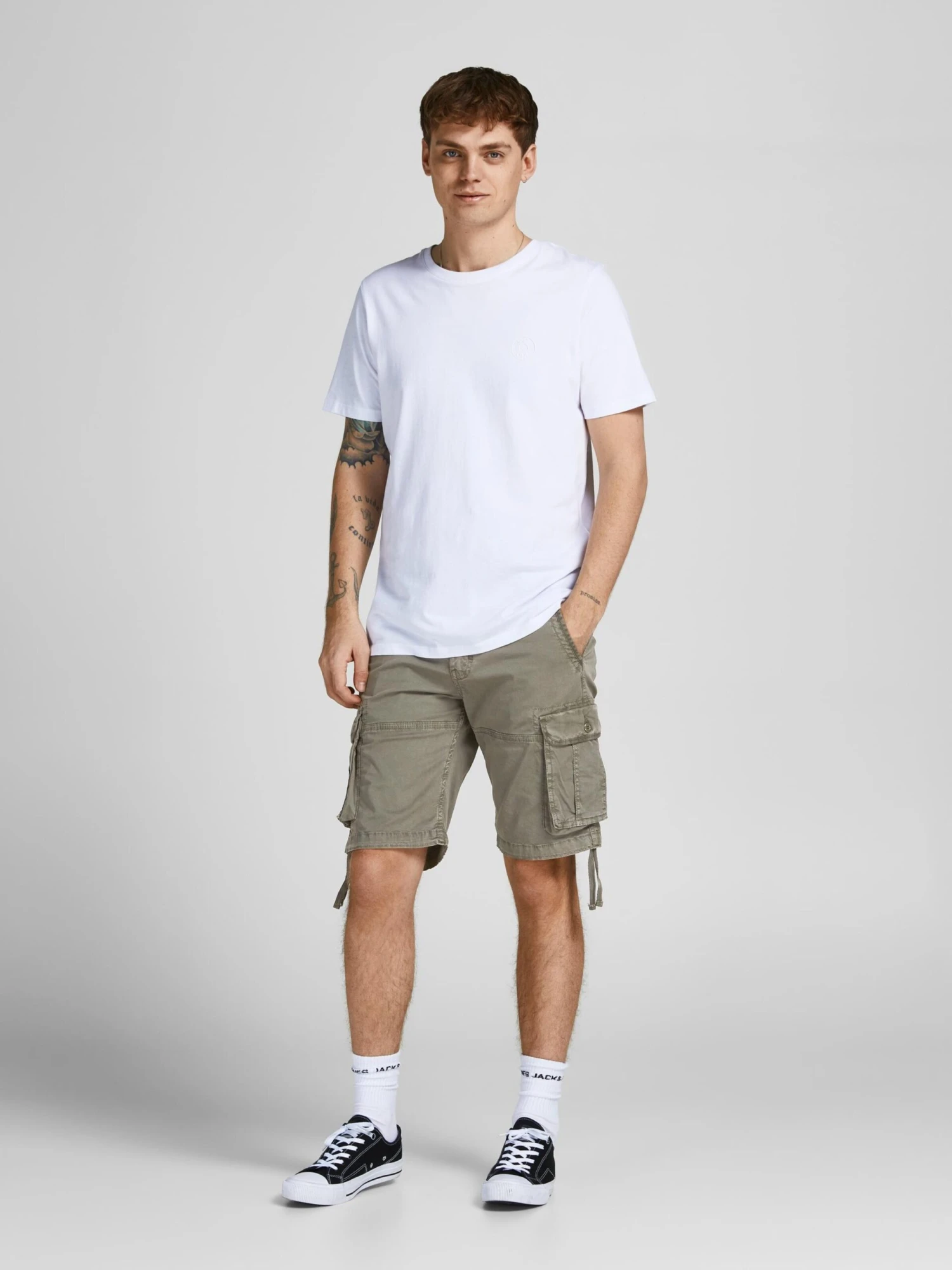 Jack & Jones Cargoshorts Loosefit Cargobukser Zeus Mænd Khaki - Billede 5