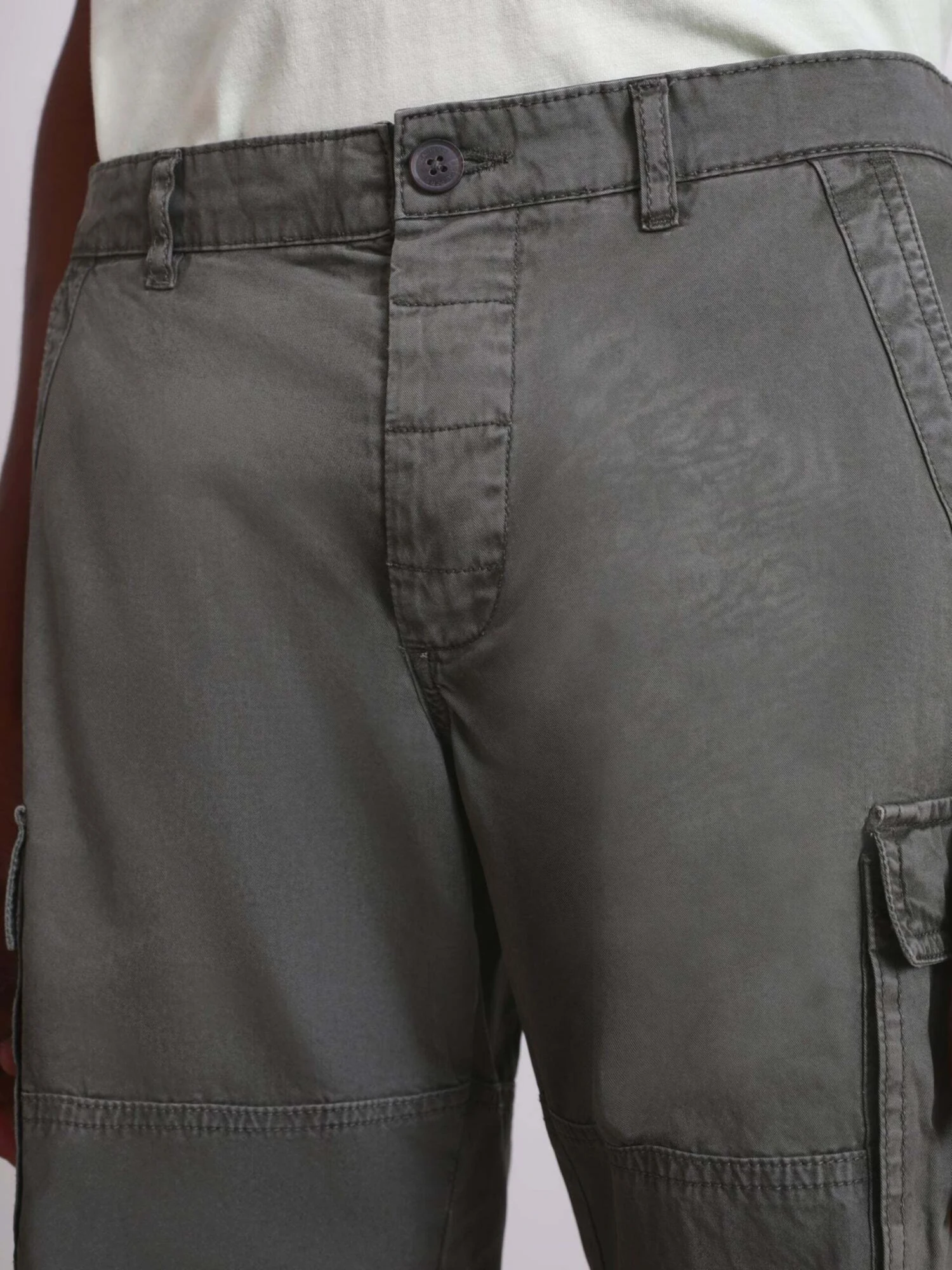 Scalpers Cargoshorts Regular Cargobukser Mænd Grøn / Khaki - Billede 5