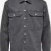 Selected Homme Denimskjorter Comfort Fit Skjorte Mænd Grå