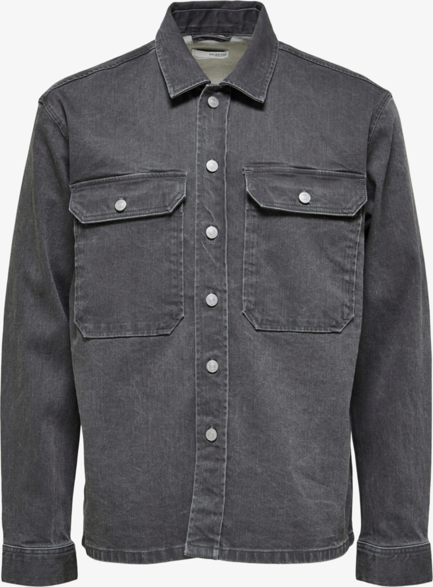 Selected Homme Denimskjorter Comfort Fit Skjorte Mænd Grå