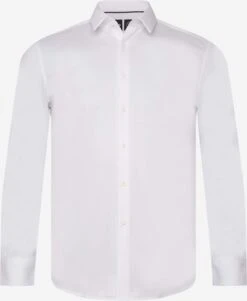 Business Skjorter Slim Fit Forretningsskjorte Hank Mænd Hvid