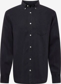 NN07 Denimskjorter Comfort Fit Skjorte Levon Mænd Sort