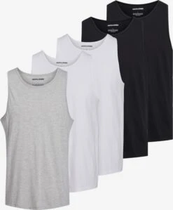 Jack & Jones Undertrøjer Undertrøje Mænd Lysegrå / Sort / Hvid