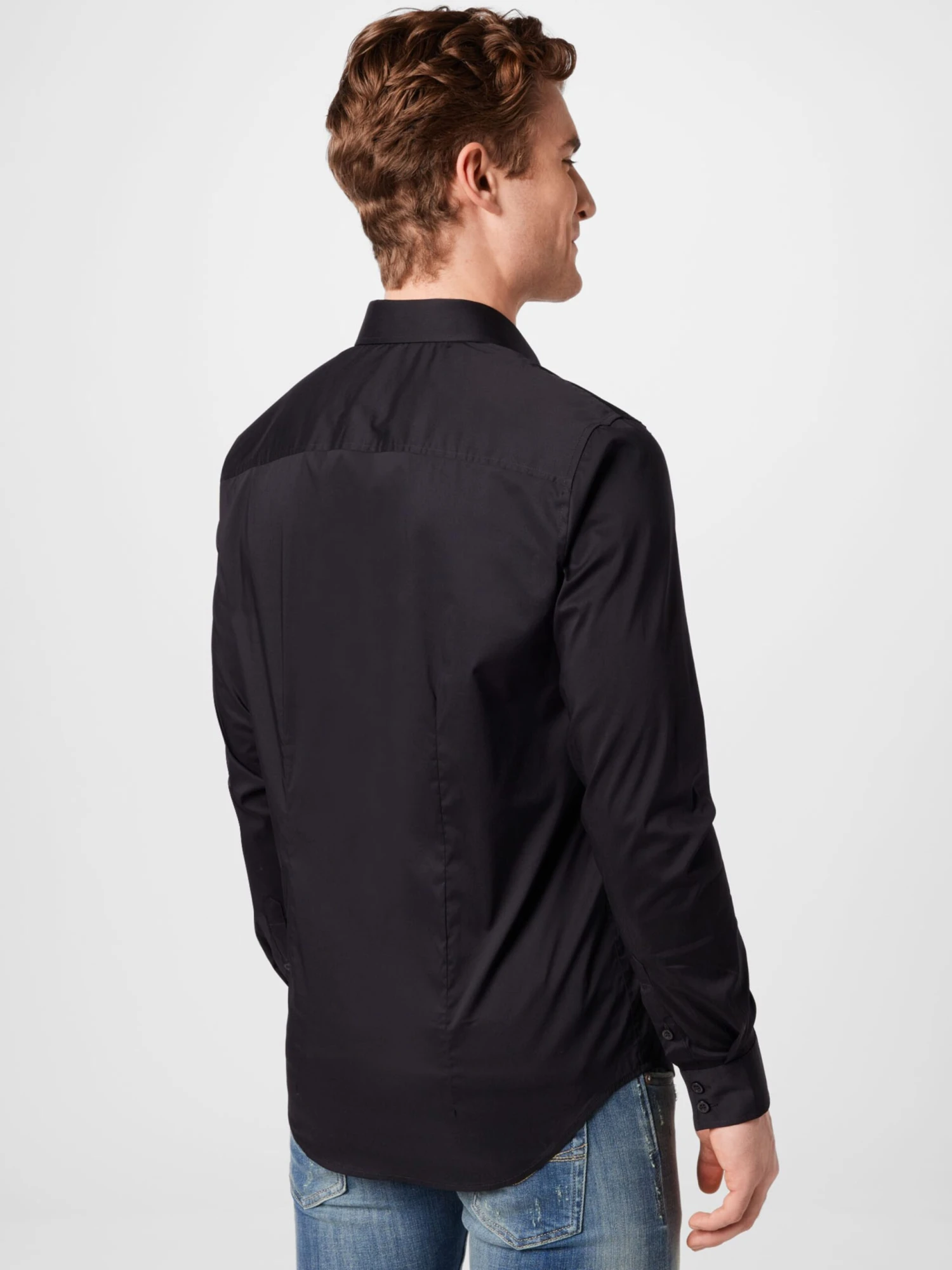 Guess Casual Skjorter Slim Fit Skjorte Mænd Sort - Billede 3