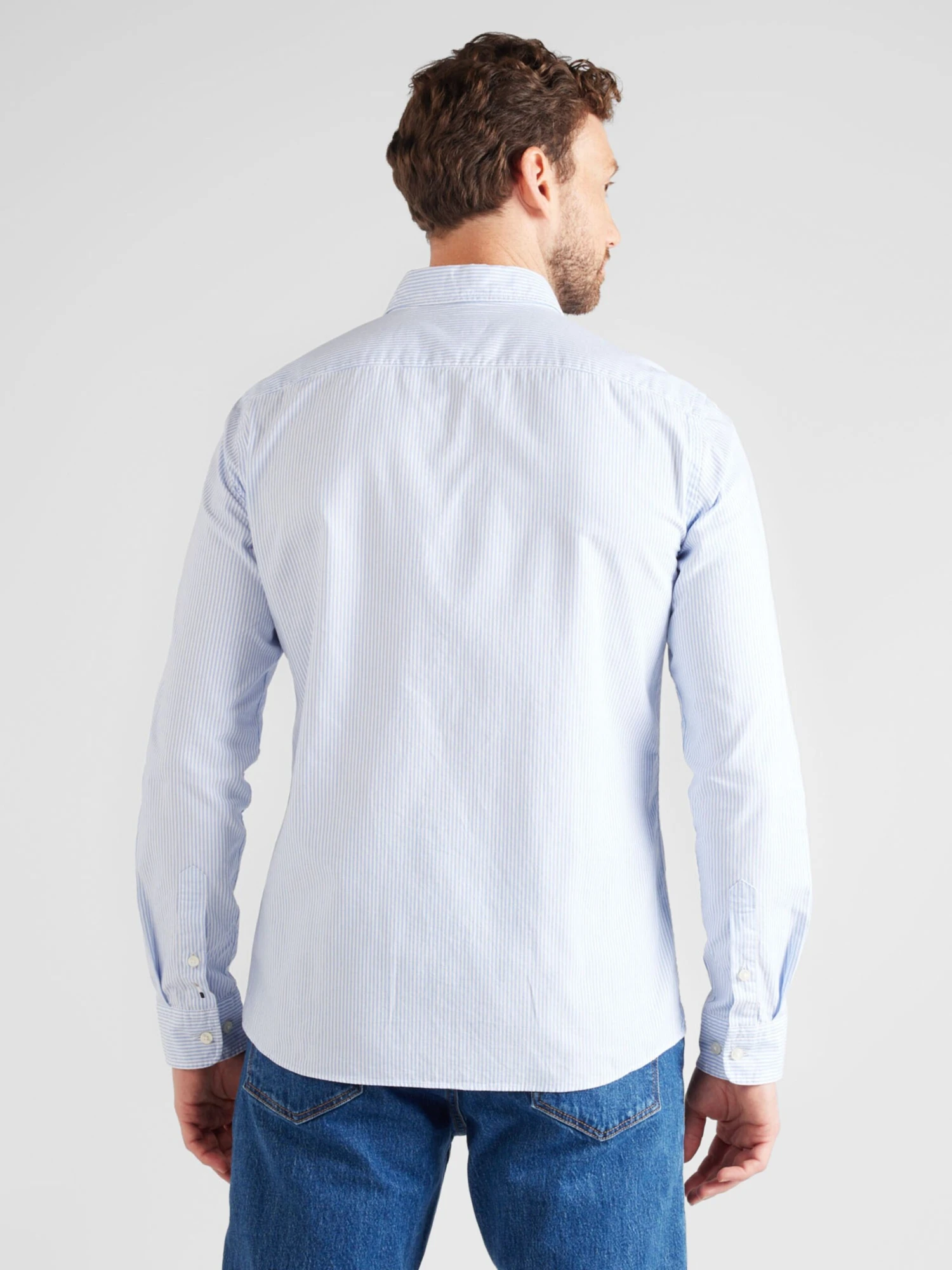 Casual Skjorter Regular Fit Skjorte ROAN Mænd Lyseblå - Billede 4