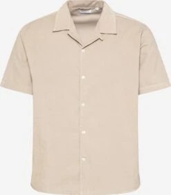 KnowledgeCotton Apparel Casual Skjorter Regular Fit Skjorte LARCH Mænd Beige