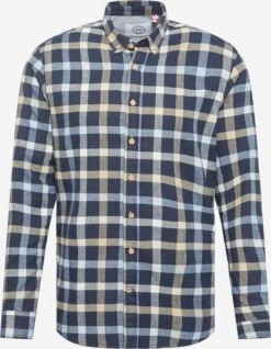 Kronstadt Ternede Skjorter Slim Fit Skjorte Dean Mænd Navy / Lyseblå