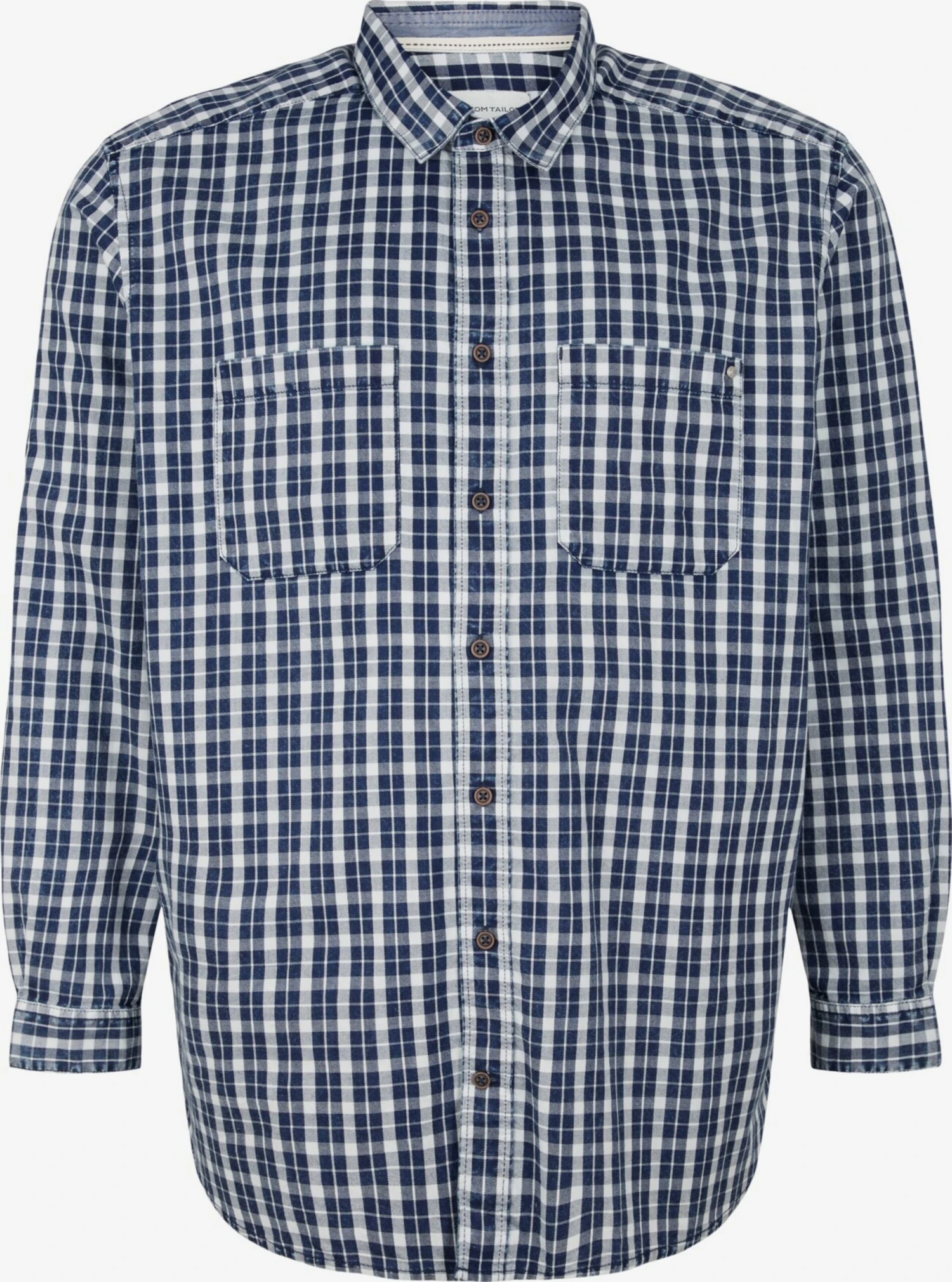 Ternede Skjorter Regular Fit Skjorte Mænd Indigo