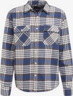 Brixton Ternede Skjorter Regular Fit Skjorte BOWERY Mænd Blå