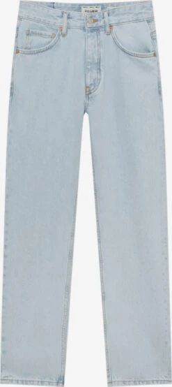 PULL & BEAR Straight Leg Regular Jeans Mænd Pastelblå