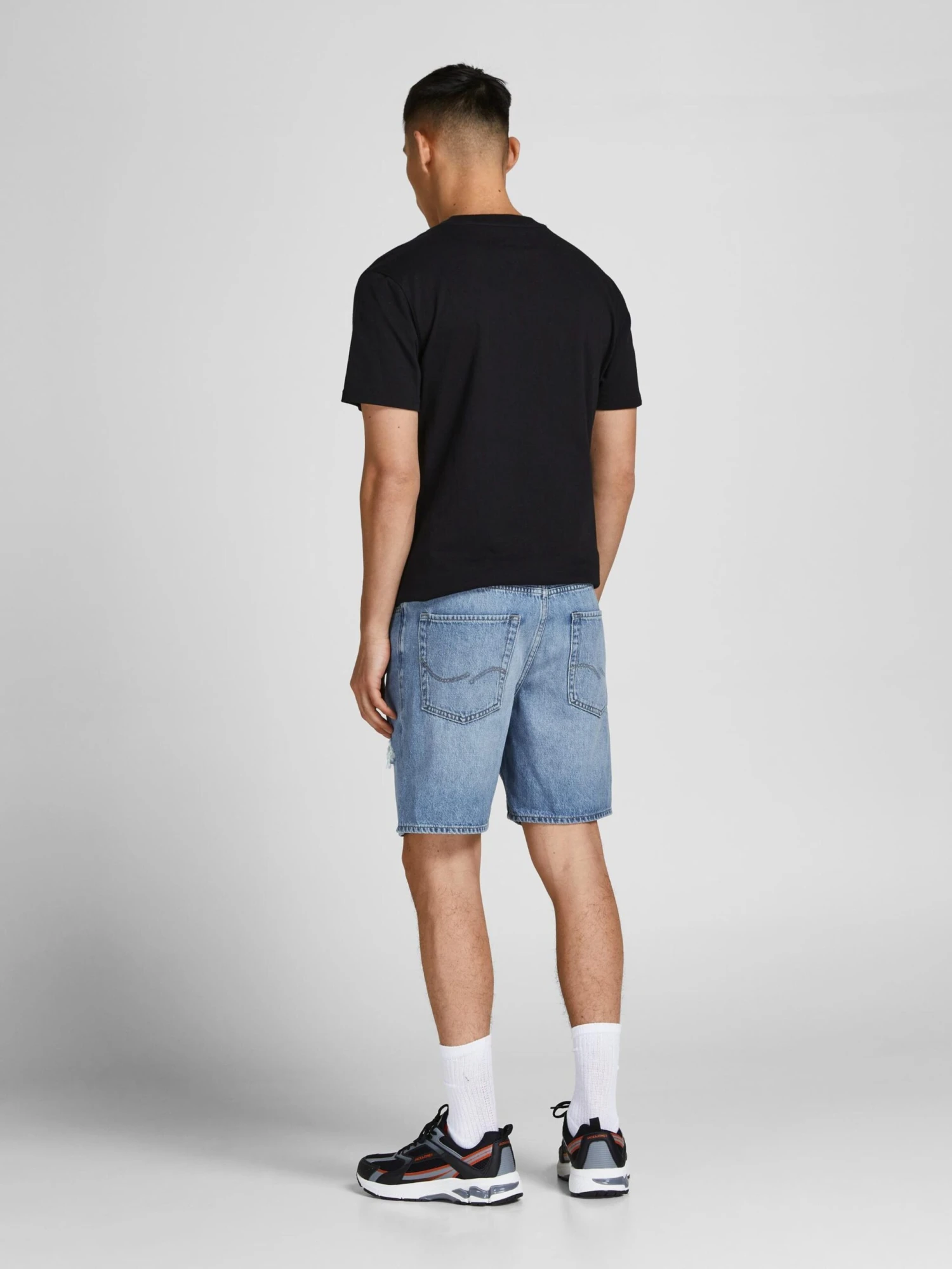 Jack & Jones Denimshorts Loosefit Jeans Chris Mænd Blå - Billede 4