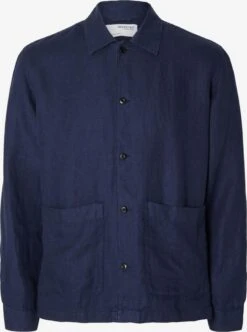 Selected Homme Casual Skjorter Comfort Fit Skjorte JAN Mænd Navy