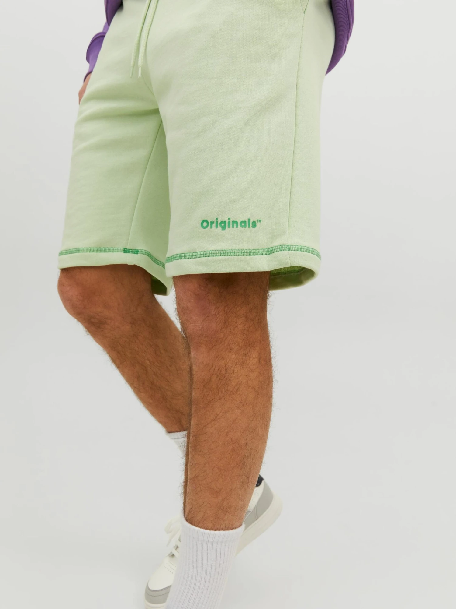 Jack & Jones Træningsshorts Loosefit Bukser Mænd Pastelgrøn - Billede 6