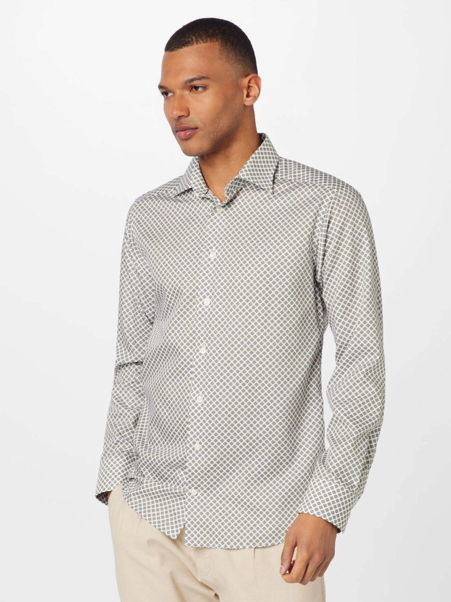 ETON Business Skjorter Regular Fit Forretningsskjorte Mænd Oliven - Billede 3