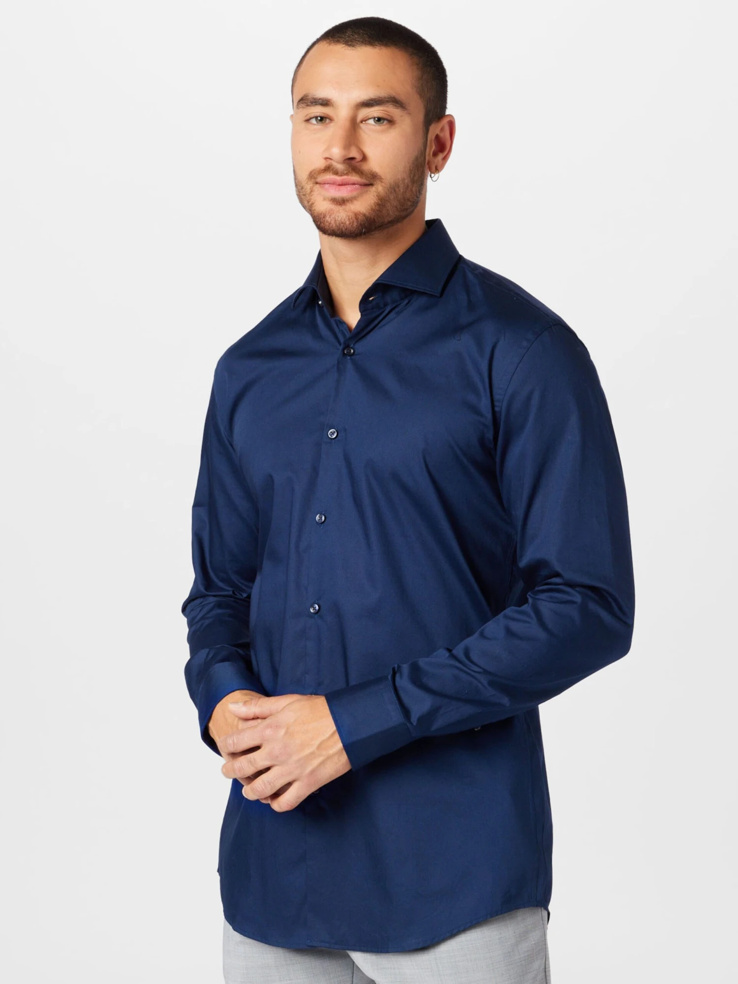 Hugo Business Skjorter Slim Fit Forretningsskjorte Kason Mænd Navy - Billede 3