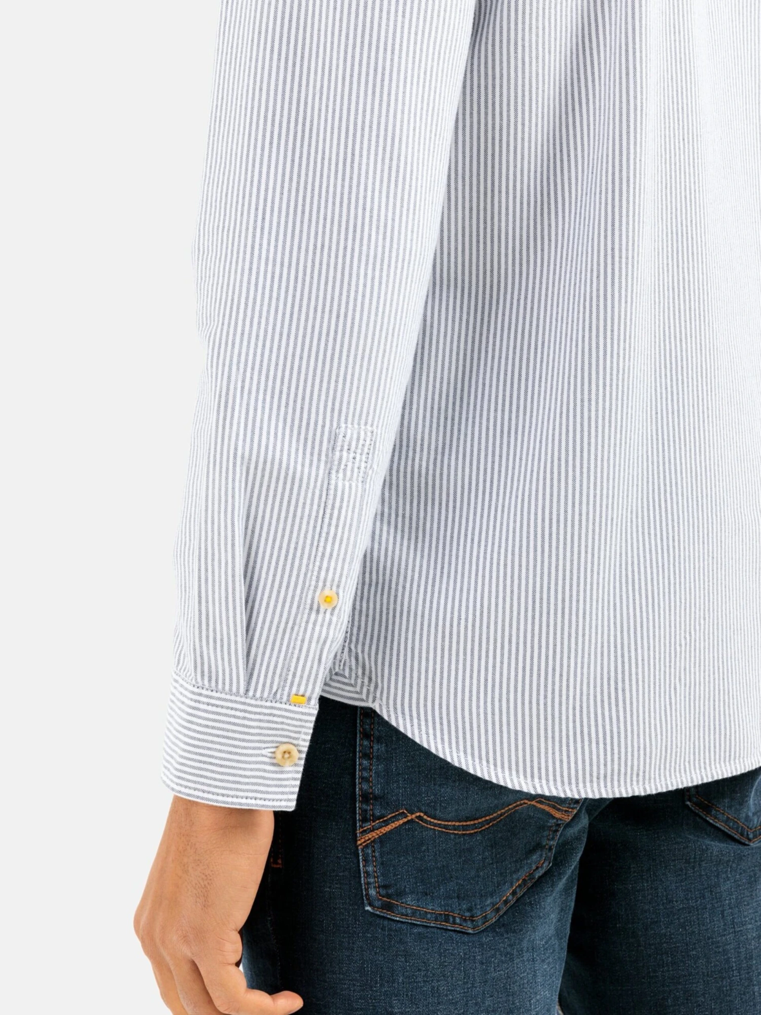 Camel Active Casual Skjorter Regular Fit Skjorte Mænd Dueblå - Billede 8