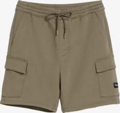 BERSHKA Cargoshorts Regular Cargobukser Mænd Grøn