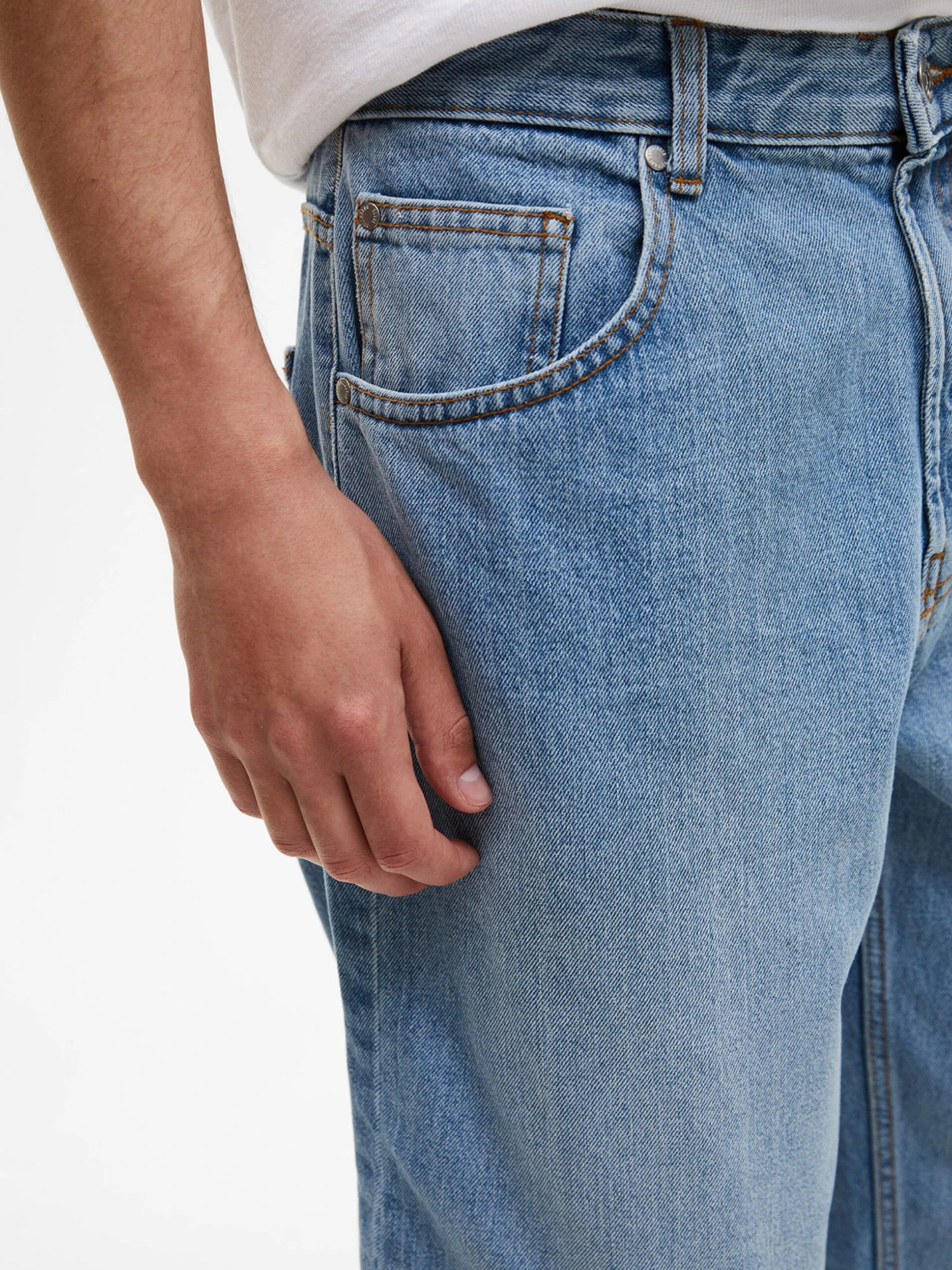 PULL & BEAR Loose Fit Loosefit Jeans Mænd Blå - Billede 2