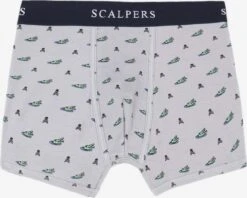 Scalpers Underbukser Boksershorts Just Funny Mænd Lysegrå