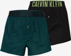 CALVIN KLEIN UNDERWEAR Boxershorts Boksershorts Mænd Smaragd / Siv / Sort