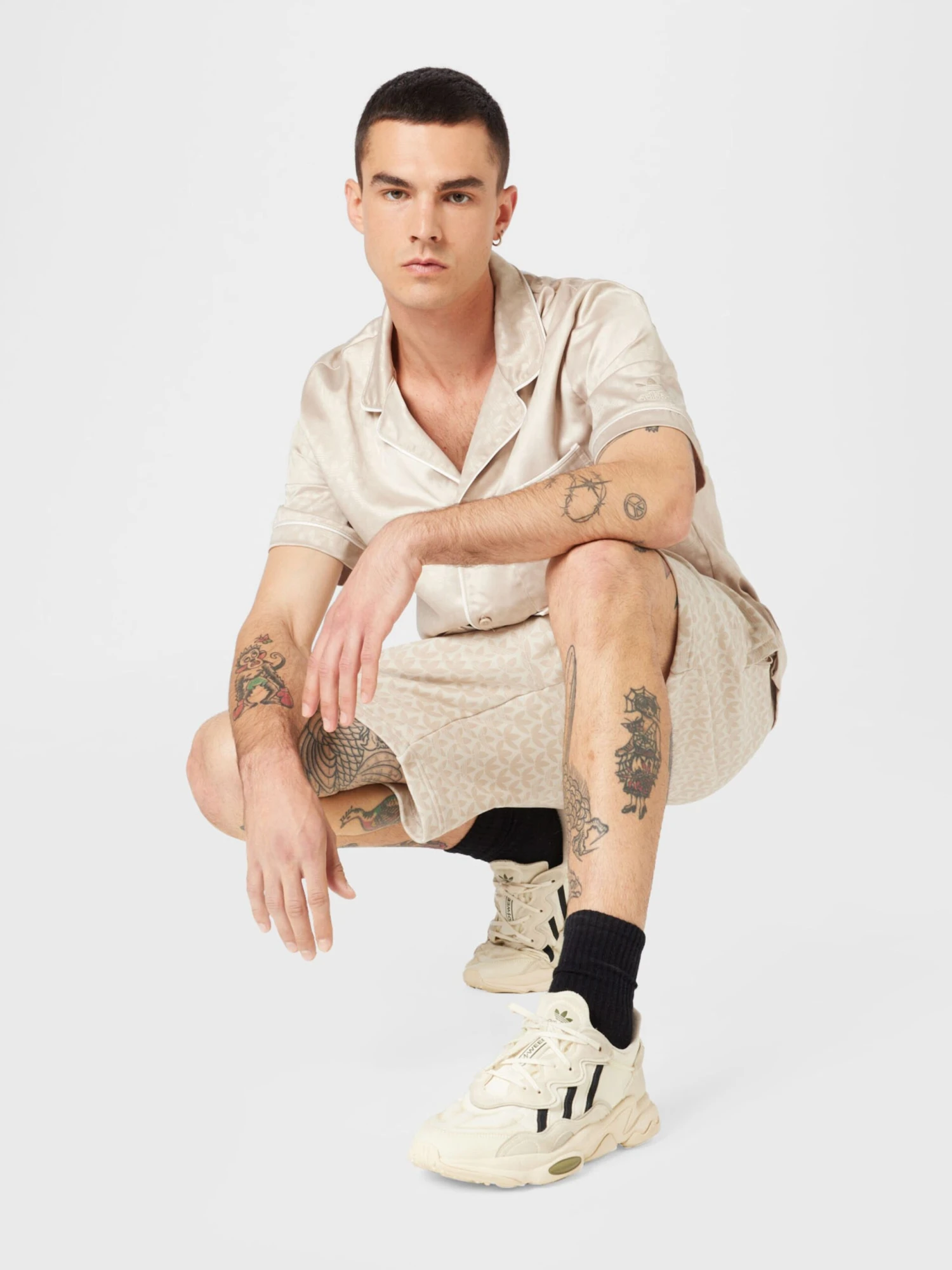 Adidas Originals Træningsshorts Regular Bukser Mænd Hvid - Billede 5