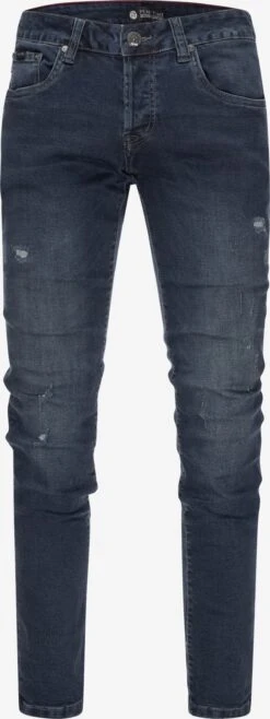 Slim Fit Slimfit Jeans München Mænd Blå