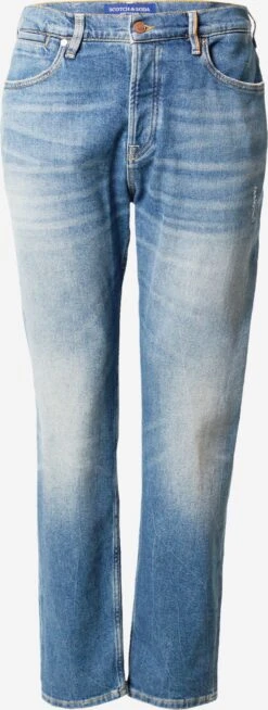 Scotch & Soda Tapered Leg Tapered Jeans The Drop Regular Tapered Jeans — Blue Li Mænd Blå