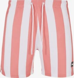 URBAN CLASSICS Badetøj Badeshorts Mænd Pink / Hvid