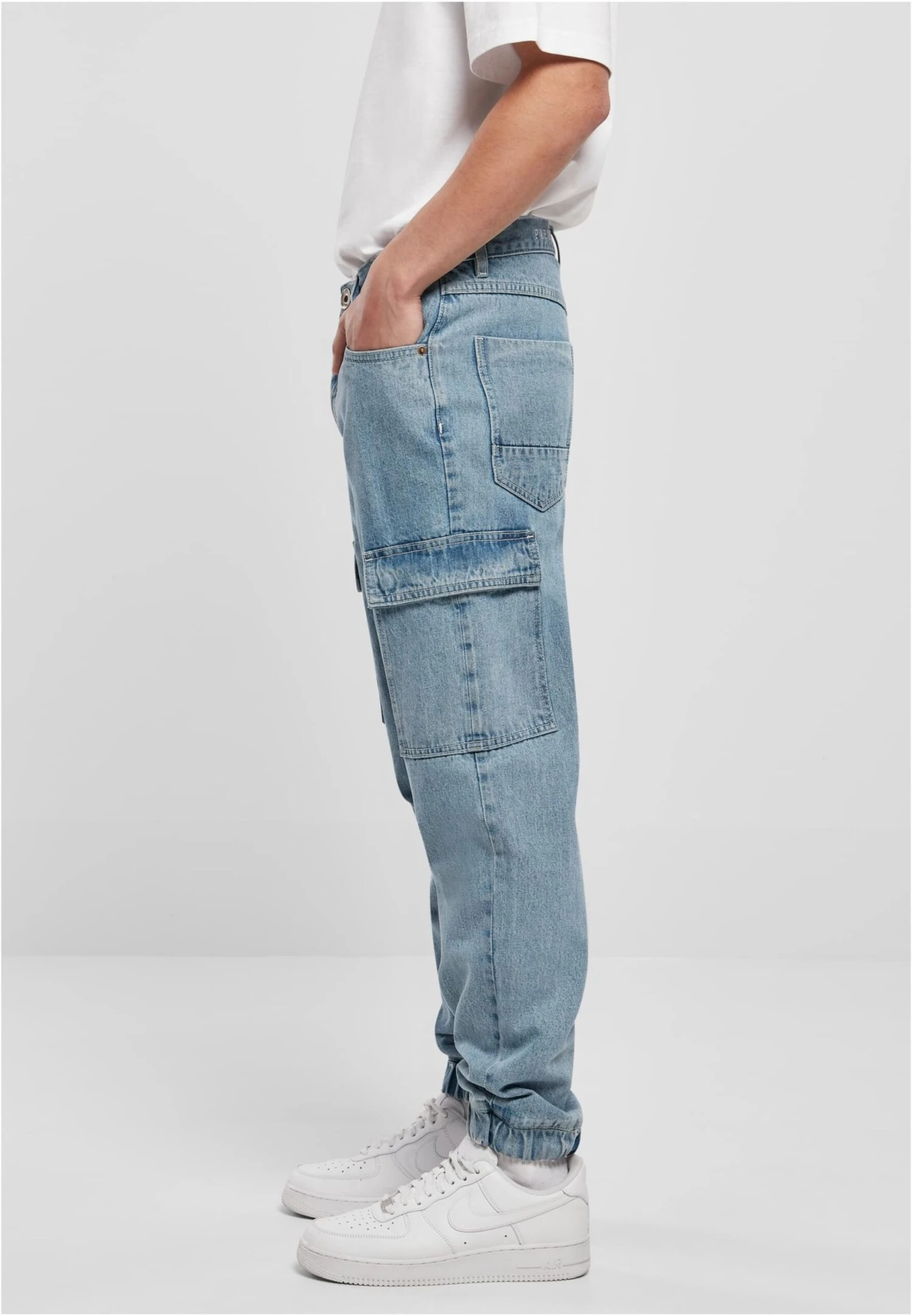 Southpole Tapered Leg Tapered Cargojeans Mænd Blå - Billede 4