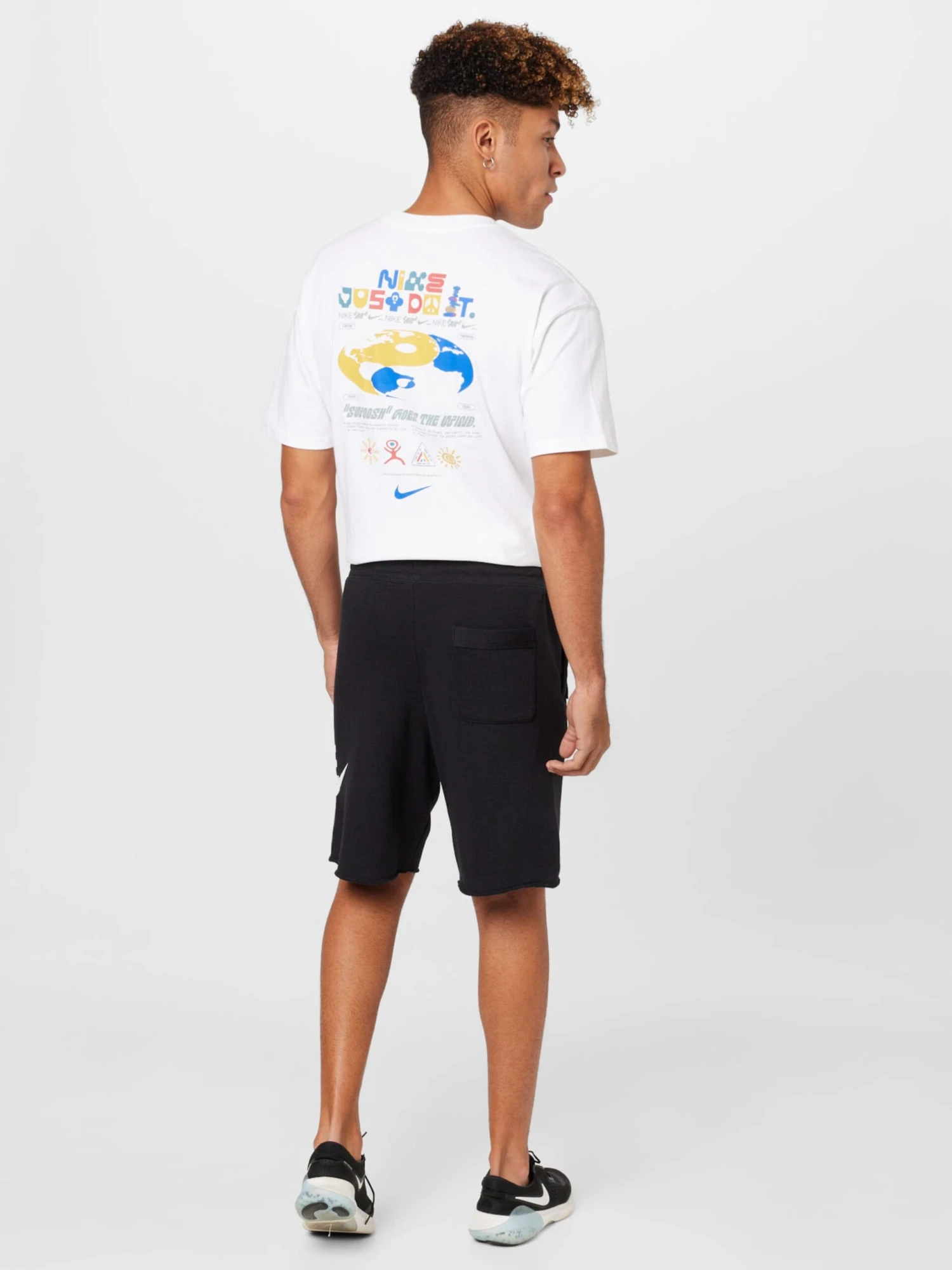 Nike Sportswear Træningsshorts Regular Bukser Club Alumini Mænd Sort - Billede 3