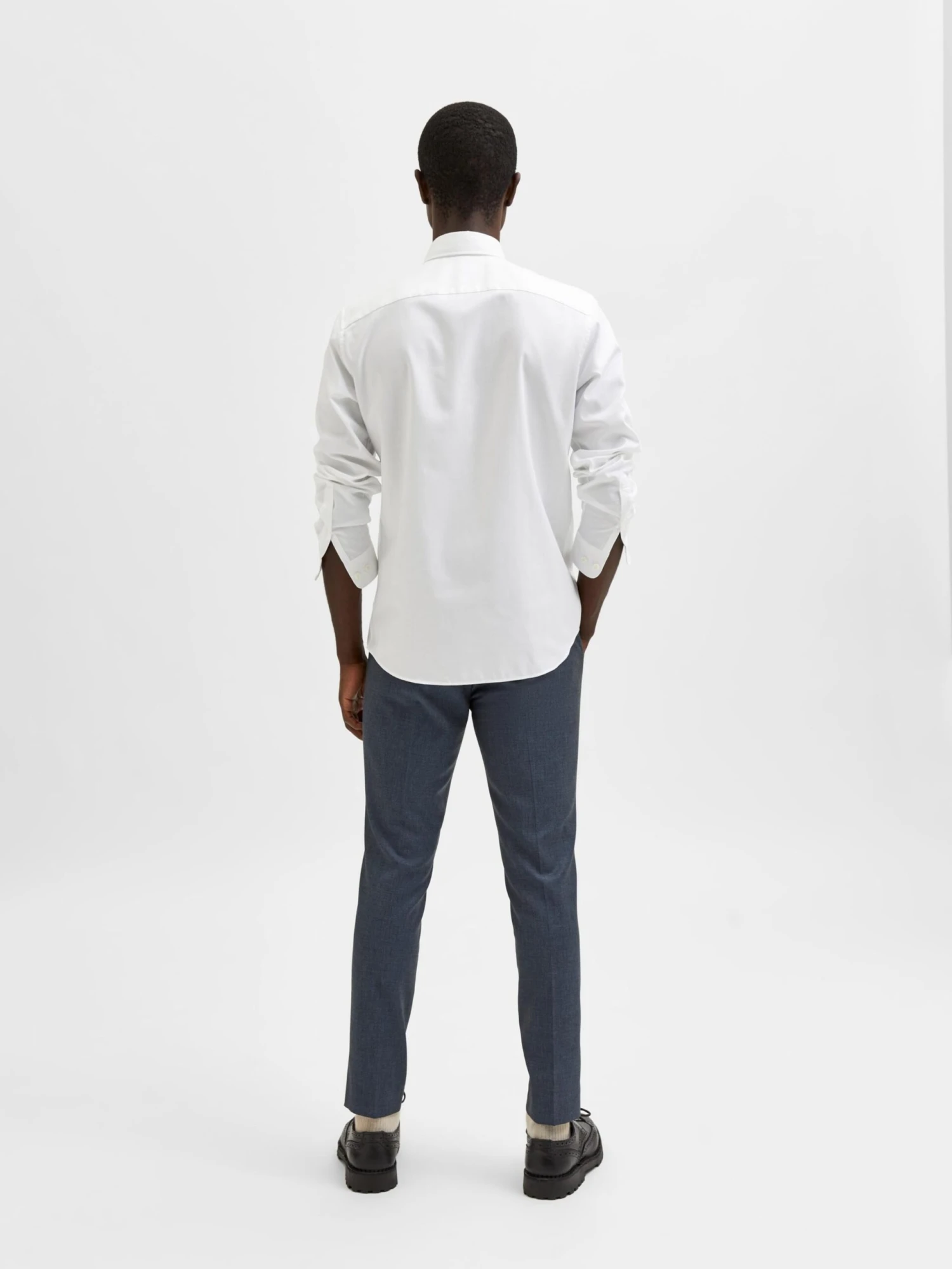 Selected Homme Business Skjorter Slim Fit Forretningsskjorte Ethan Mænd Naturhvid - Billede 3