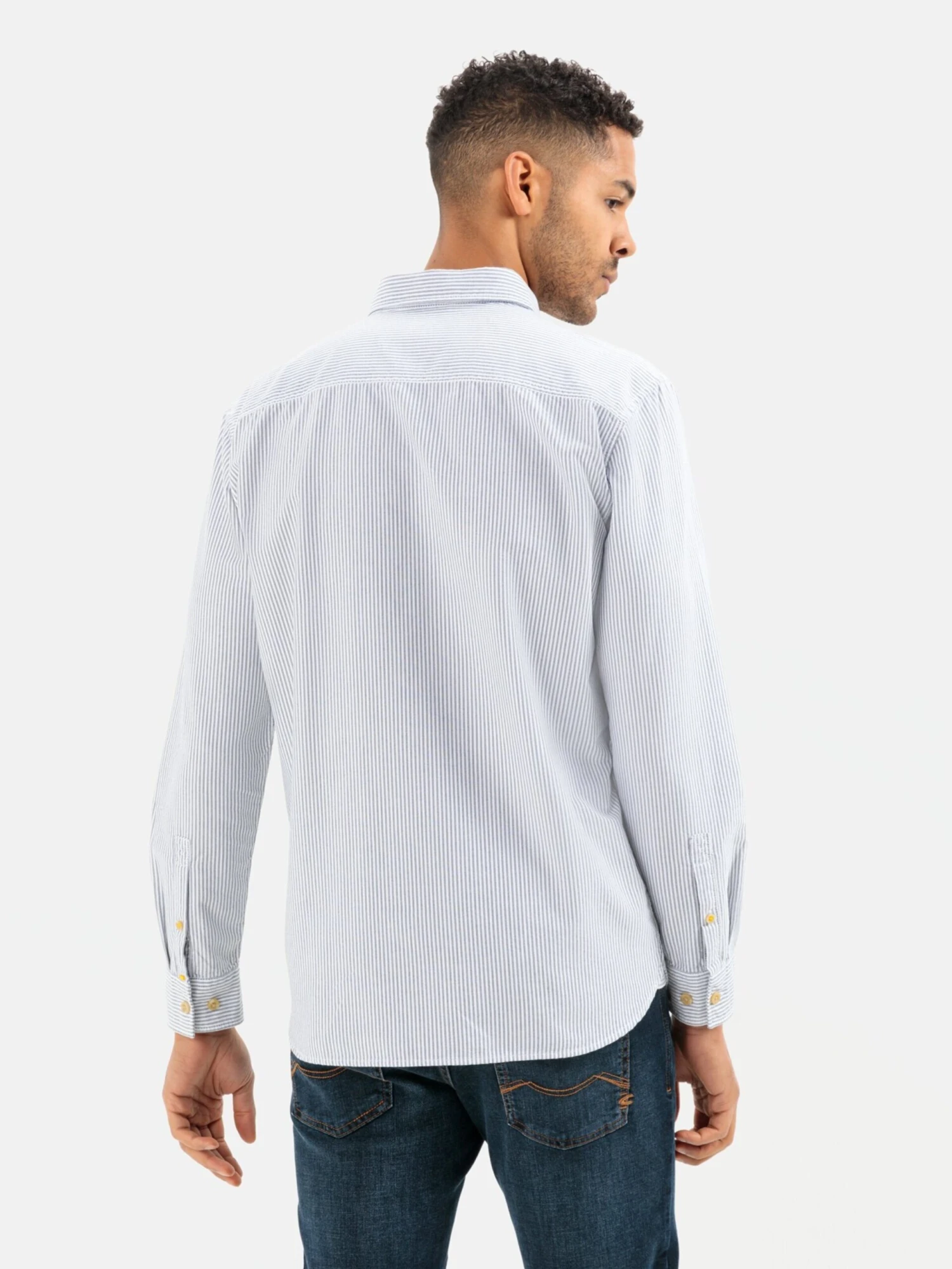 Camel Active Casual Skjorter Regular Fit Skjorte Mænd Dueblå - Billede 4