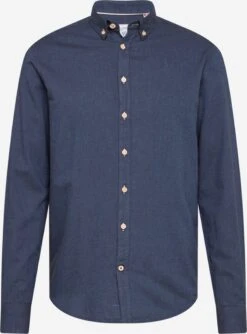 Kronstadt Casual Skjorter Regular Fit Skjorte Johan Diego Mænd Navy