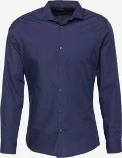 Casual Skjorter Slim Fit Skjorte Mænd Navy