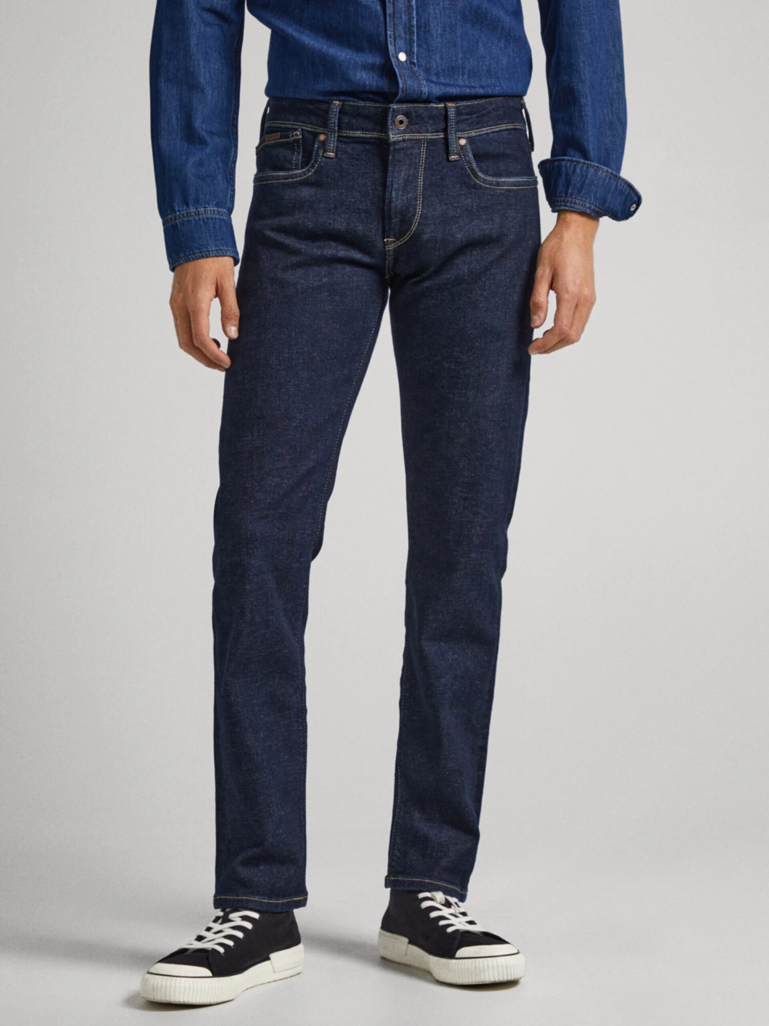 Pepe Jeans Slim Fit Slimfit Jeans HATCH Mænd Blå - Billede 2