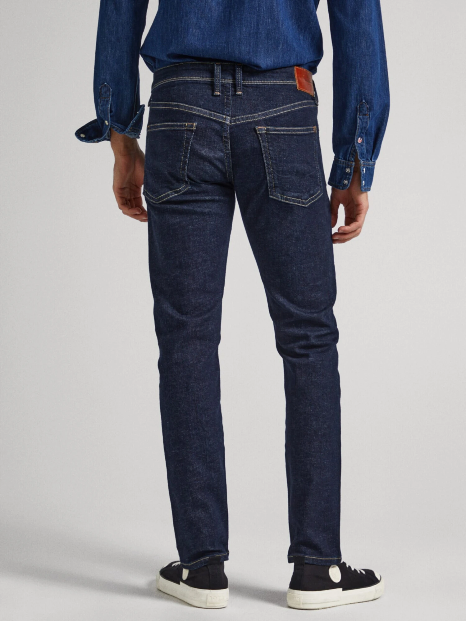 Pepe Jeans Slim Fit Slimfit Jeans HATCH Mænd Blå - Billede 3
